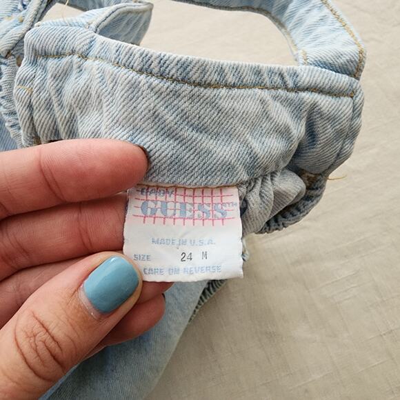 Vintage Guess Light Wash Denim Bubble 2t+ - Picture 9 of 9